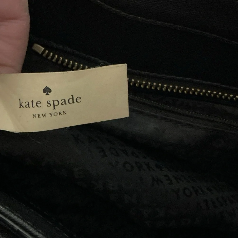 Kate Spade Saffiano Leather Tote Bag Black Work Office Everyday Carry